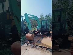 5950kg Excavatrice utilisée Kobelco60 Avec une puissance nominale de 42,4kw
